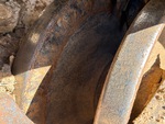 Undercarriage with Front Idler Wear