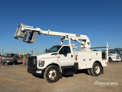 2017 Palfinger LR800-40 35 ft on 2017 Ford F-750 4x2 Cable Placer Podnośnik Koszowy