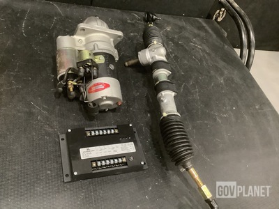 (1) Electrical Engine Starter, (1) Steering Rack Assembly & Assorted Items