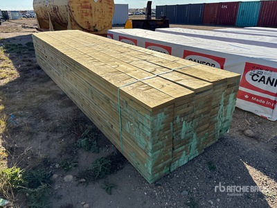Quantity of (100) 2x10x16 PWF Green Treated Certified 木材 (Unused)
