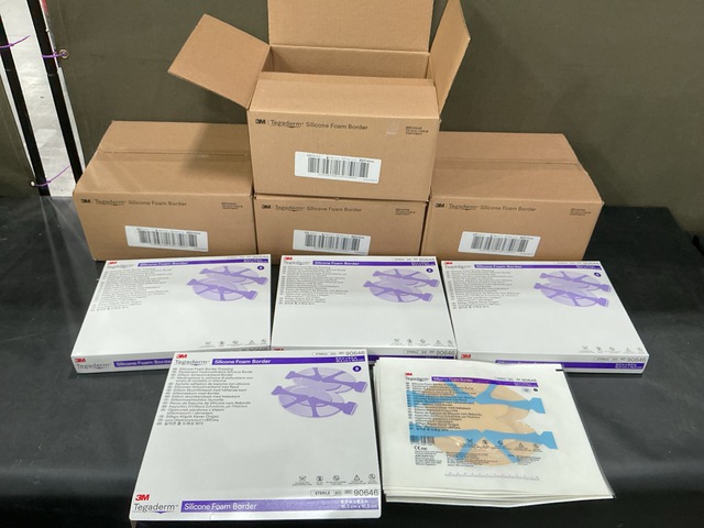 (115) Cases of 3M 90646 Tegaderm Silicone Foam Border Dressings