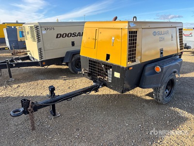 2007 Sullair 225HDPQ CAT 225 cfm Mobile 260 CFM Air Compressor