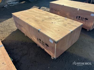 2026 SKLP SK-ZP20 20 ft x 30 ft All-Steel Enclosed Carport (Unused)