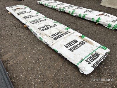 Quantity of (100) 16 ft White Steel Siding / Roofing (Unused)