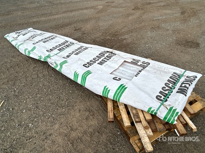 Quantity of (100) 16 ft Black Steel Siding / Roofing Sheets (Unused)