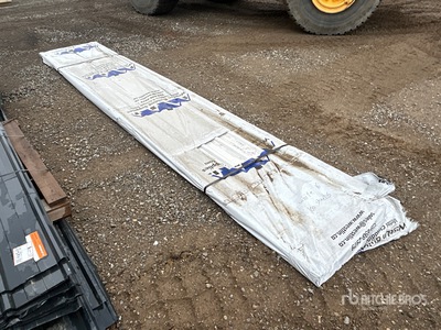 Quantity of (100) 16 ft White Steel Siding / Roofing Sheets (Unused)