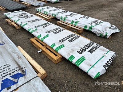 Quantity of (120) 16 ft White Steel Siding / Roofing Sheets (Unused)