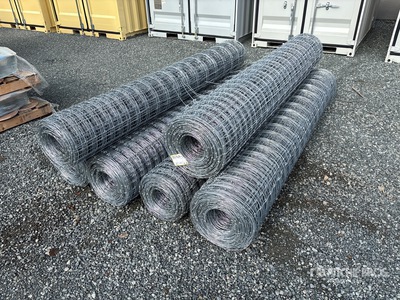 Quantity of (6) x 8 ft Rolls of Deer Fencing (Unused)