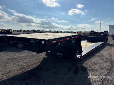 2024 Temisko LE-T2W-48 35 ton T/A 48 ft - 78.3 ft Extendable Removable Gooseneck Lowboy Trailer