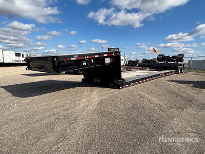 2024 Temisko LE-T2W-48 35 ton T/A 48 ft - 78 ft Extendable Removable Gooseneck Low Loader