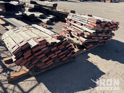 Quantity of (2) Pallets of 2x6 hand railing brackets