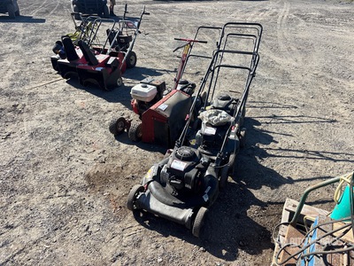 Quantity of (4) Push Mowers & (1) bed edger