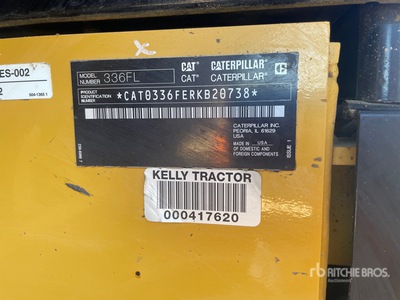 2018 Cat 336F L Tracked Excavator