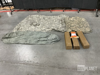 (23) Sleeping Bags, (18) Wet Weather Ponchos & Assorted Items