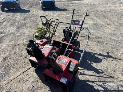 Quantity of (4) Toro Snowblowers & (1) Ryobi Pressure Washer
