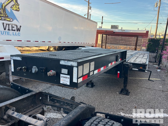 1985 Vulcan LB20 20 ton 25 ft T/A Flatbed Trailer