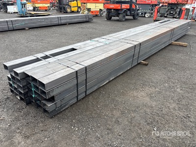Quantity of 4 x 6 in 24 ft Metal Tube