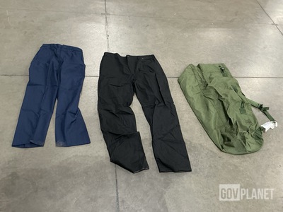 (17) Duffel Bags, (97) Pairs of Men's Trousers & Assorted Items