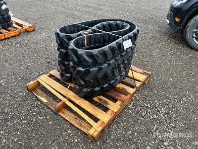 Quantity of (2) 300 mm x 52.5 mm X 80 mm 11" Rubber Tracks (Unused) - Fits John Deere 26G, 27D