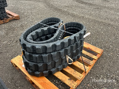 Quantity of (2) 250 mm x 48.5 mm x 80 mm 9" Rubber Tracks (Unused) - Fits Yanmar VIO20