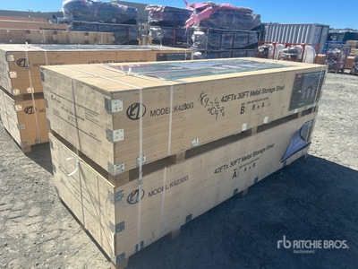 2026 KJ K4230G Triple Garage Metal Storage Shed (Unused)