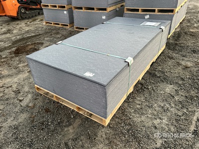 Quantity of (25) 4' x 8' LDPE 0.71in Plastic Composite Sheets Waterproof Wall Panels, Flooring, Construction Agriculture (Unused)