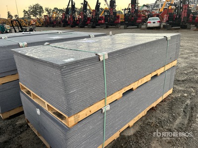 Quantity of (25) 4' x 8' LDPE 0.71in Plastic Composite Sheets Waterproof Wall Panels, Flooring, Construction Agriculture (Unused)