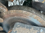 Undercarriage with Rear idler wear