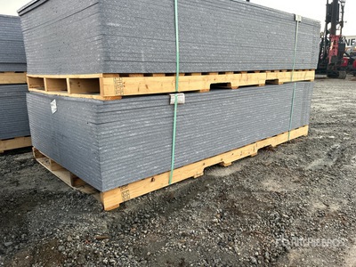 Quantity of (25) 4' x 8' LDPE 0.71in Plastic Composite Sheets Waterproof Wall Panels, Flooring, Construction Agriculture (Unused)