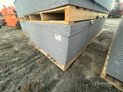 Quantity of (25) 4' x 8' LDPE 0.71in Plastic Composite Sheets Waterproof Wall Panels, Flooring, Construction Agriculture (Unused)