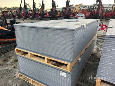 Quantity of (25) 4' x 8' LDPE 0.71in Plastic Composite Sheets Waterproof Wall Panels, Flooring, Construction Agriculture (Unused)
