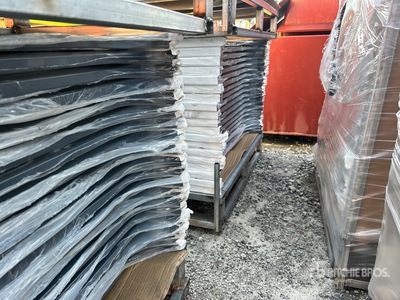 Quantity of (19) 6' x 36 in Trex Enhance Steel Railing Panels (Charcoal Black) (Unused)