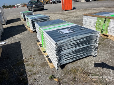Quantity of (19) 6 ft x 36 in Trex Enhance Steel Railing Panels (Charcoal Black) (Unused)