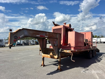 1998 NLB HP320 10K 20 ft T/A Gooseneck 10300-D Generator Equipment Trailer
