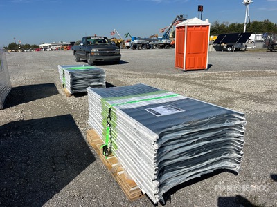 Quantity of (19) 6 ft x 36 in Trex Enhance Steel Railing Panels (Charcoal Black) (Unused)
