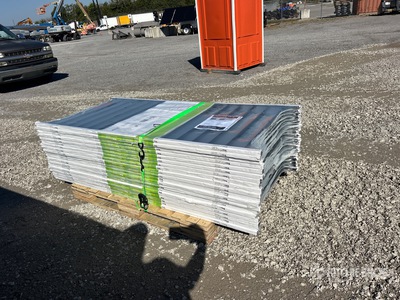 Quantity of (19) 6' x 36" Trex Enhance Steel Railing Panels (Charcoal Black) (Unused)