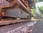 Undercarriage with Left Track Rollers