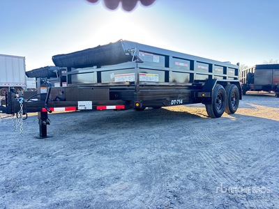 2027 Denton Dt-714 14 ft T/A Remolque Bañera Ligero