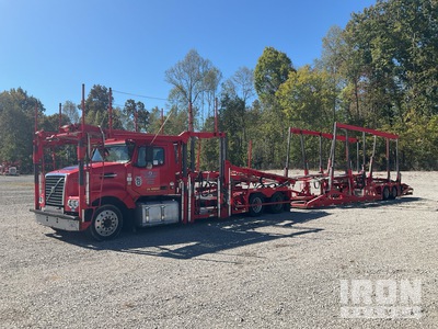 2017 Volvo VAH 6x4 Car Carrier Truck w/Cottrell CX-11HCSD T/A Trailer