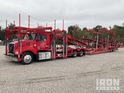 2017 Volvo VAH Car Carrier Truck w/Cottrell CX-11HCSD T/A Trailer