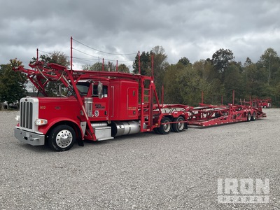 2016 Peterbilt 389 Sleeper Car Carrier Truck w/Cottrell CX-09LS3 T/A Trailer