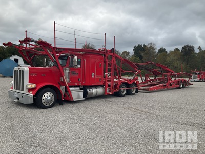 2016 Peterbilt 389 Sleeper Car Carrier Truck w/Cottrell CX-09LS3 T/A Trailer