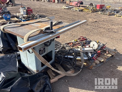 Quantity of (2) Pallets of Quantity of greece guns, table saw