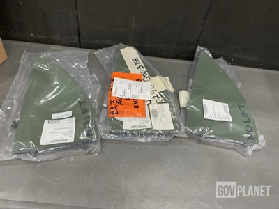 (3) General Dynamics US00198990 Reflector Pedal Panels