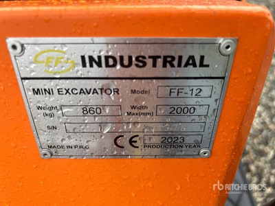 2023 FF Industrial FF-12 Mini Excavator