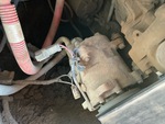 Engine with A/C Compressor