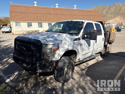 2015 Ford F-250 XL 4x4 Crew Cab Flatbed Truck