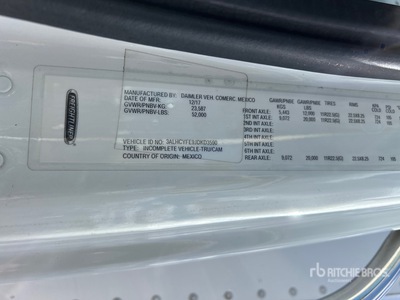2018 Freightliner M2 106 6x4 Van Truck