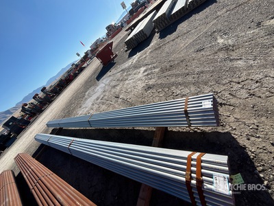 Quantity of (61) 1 5/8 od 288 in galvanized pipe