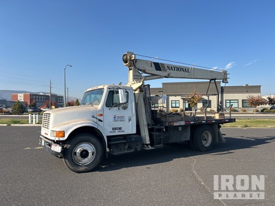 National 400A 10 ton Straight Boom on 1991 International 4900 4x2 Boom Truck